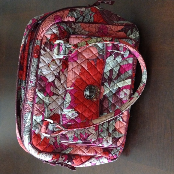 Vera Bradley set of Bohemian Blooms satchel and glasses case Retired Vintage - Picture 4 of 9